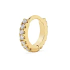 Solid Gold Earings Factory Solid Gold Fine Jewelry Wholesale 2 Gram Gold Beautiful Designed Huggie Earrings