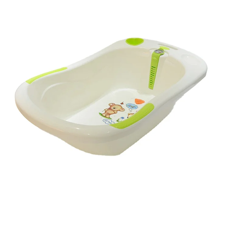 plastic baby bath tub with thermometer infant bathtub with bath
