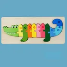 Educational Toy 3d Puzzle Toys Educational Toy 3D Wooden Cartoon Jigsaw Puzzle Toys For Child