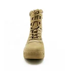 Military Tactical Boot Classic Dustproof Waterproof Yellow Cow Suede Military Army Tactical Boots