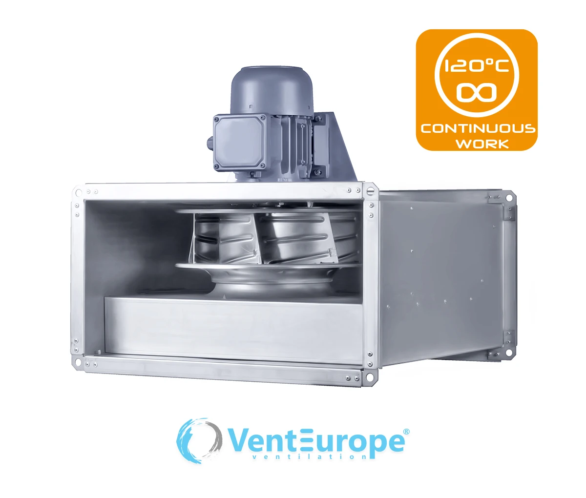 Centrifugal Rectangular Duct Fan, VE-RDF315-EX, Cast, 120C - detail 2