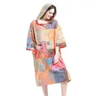 Hooded Towel Newly Designed Customized Adults Microfiber Poncho Hooded Beach Towel