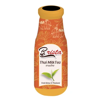 Top Selling Best Flavored Ready to Drink - Brista Thai Milk Tea 260ml in Glass Bottle with HACCP and GMP certification