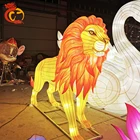 Chinese Silk Handmade Waterproof Led Animal Lantern Festival Show Outdoor