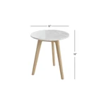 Round Bedroom Side Table / Bed Room Furniture From Vietnam / Marble-Laminate