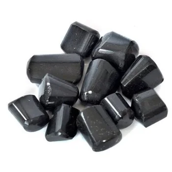 Wholesale Natural Agate Stone Black Tourmaline Tumbled | Natural Black Tourmaline Crystal Tumble Stone Buy from Fiza Agate