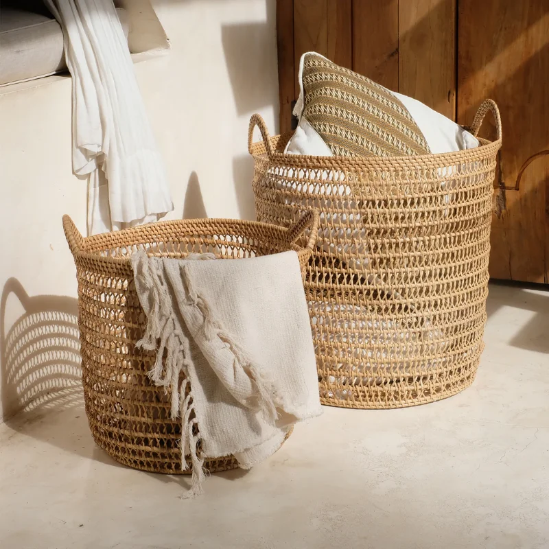 Hot Sale Eco Friendly Water Hyacinth Basket Hanging Storage Basket