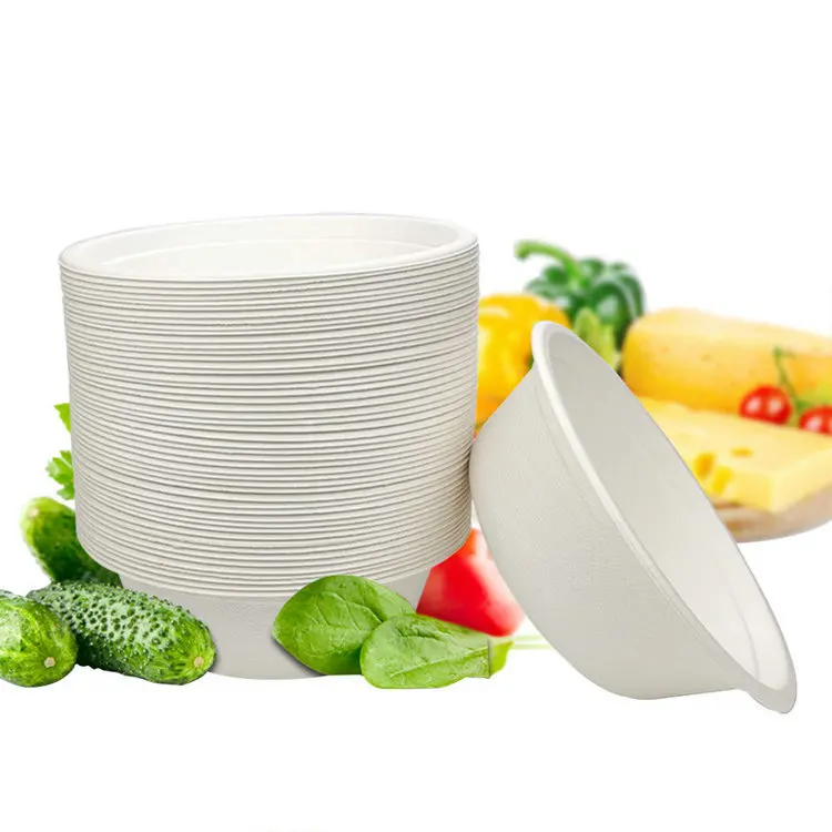 Eco Friendly Biodegradable Sugarcane Bagasse Bowls Water Proof