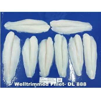 WHOLESALE FACTORY PRICE 100% HIGH QUALITY WHITE WELL TRIMMED PANGASIUS FILLET IQF Frozen fish seafood pangasius fillet