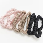 Silk 1cm Navy Blue 22momme Scrunchies 100% Mulebrry Silk More Colour To Choose Pure Silk Hair Tie