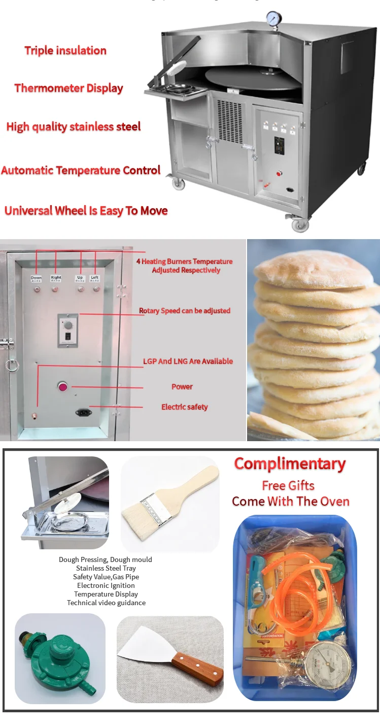 gas pita bread maker machine for