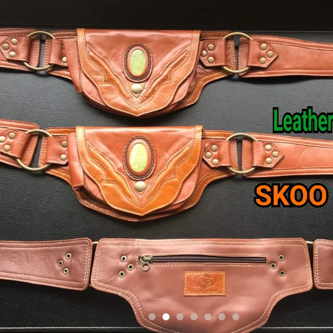 custom leather money belt