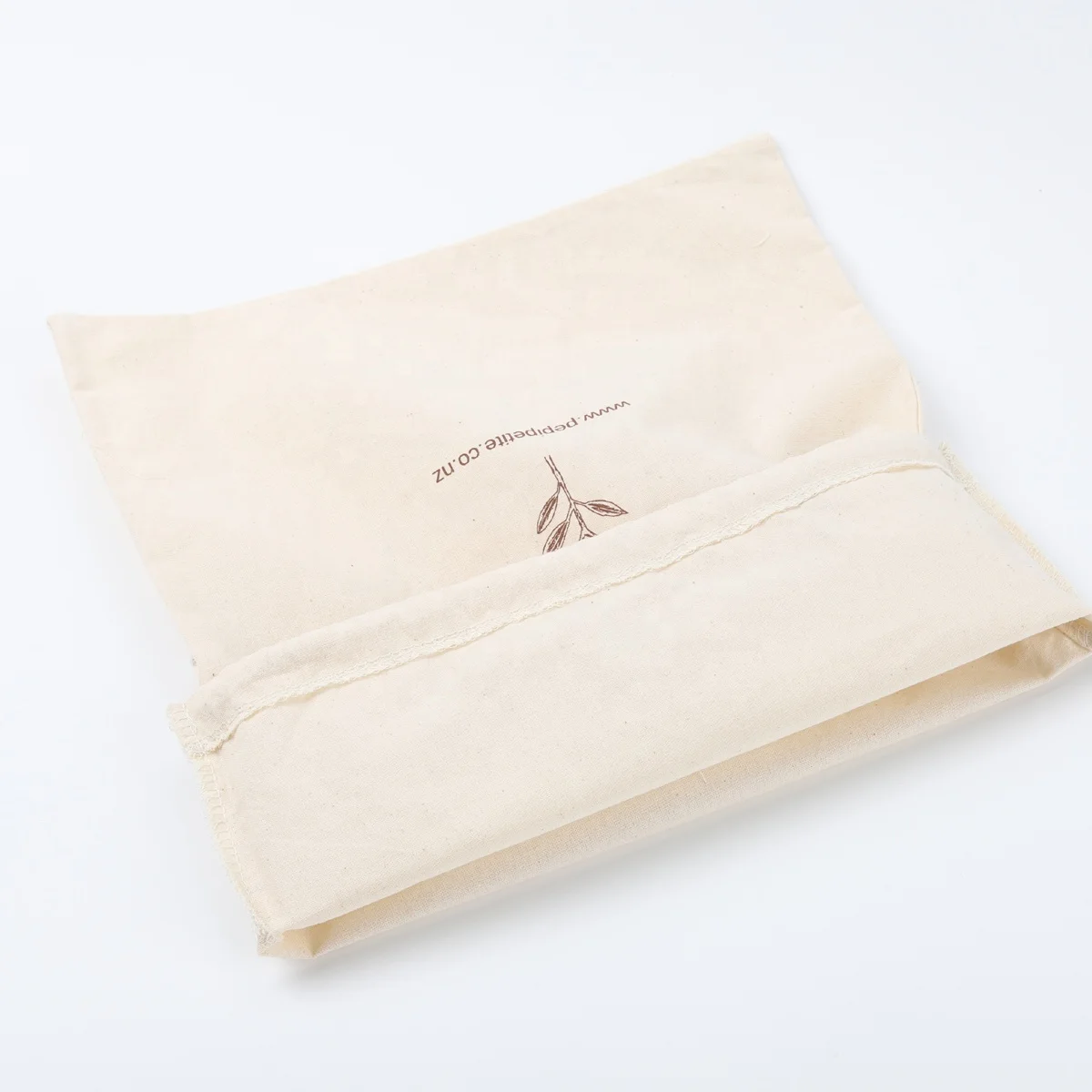 Custom Logo Printing Cotton Packaging Shoe Cloth Bag Eco Friendly Organic Muslin Cotton Drawstring Pouch Bags