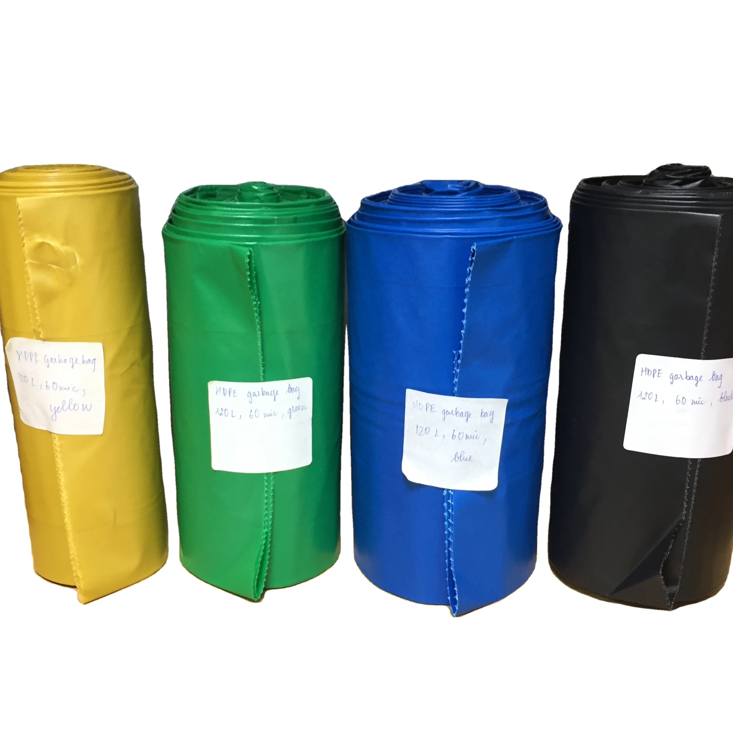 Transparent Waste Bag Bin Bags Typ-60 Typ-100 Black 120L Garbage Bags Blue 