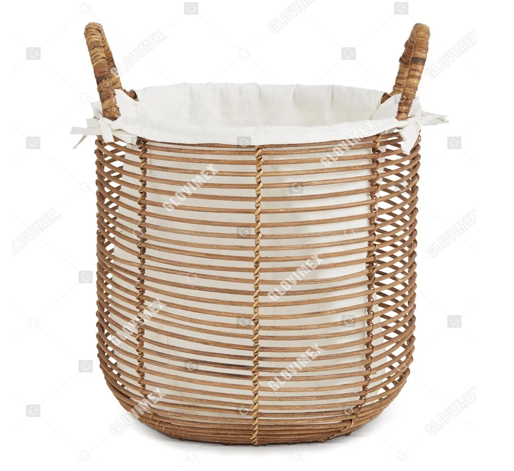 wholesale woven rattan wicker basket domestic storage with