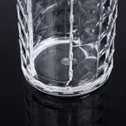 Cotton Pad Holder Round Patent Diamond Shape Acrylic Container With Lid Cosmetic Cotton Pad Holder