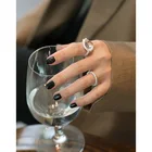 Ring H-R852 Birthdy Jewelry Gift Pure Sterling Silver 925 In French Luxury Texture White Crystal Ring