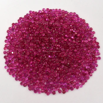 1.50mm -2mm-2.50mm Top Quality Natural Burmese Ruby Round Cut Faceted Loose Gemstone For Jewelry