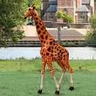 Animal Animal Decorate The Garden With Beautiful Life-size Resin Animal Statues Of Giraffes