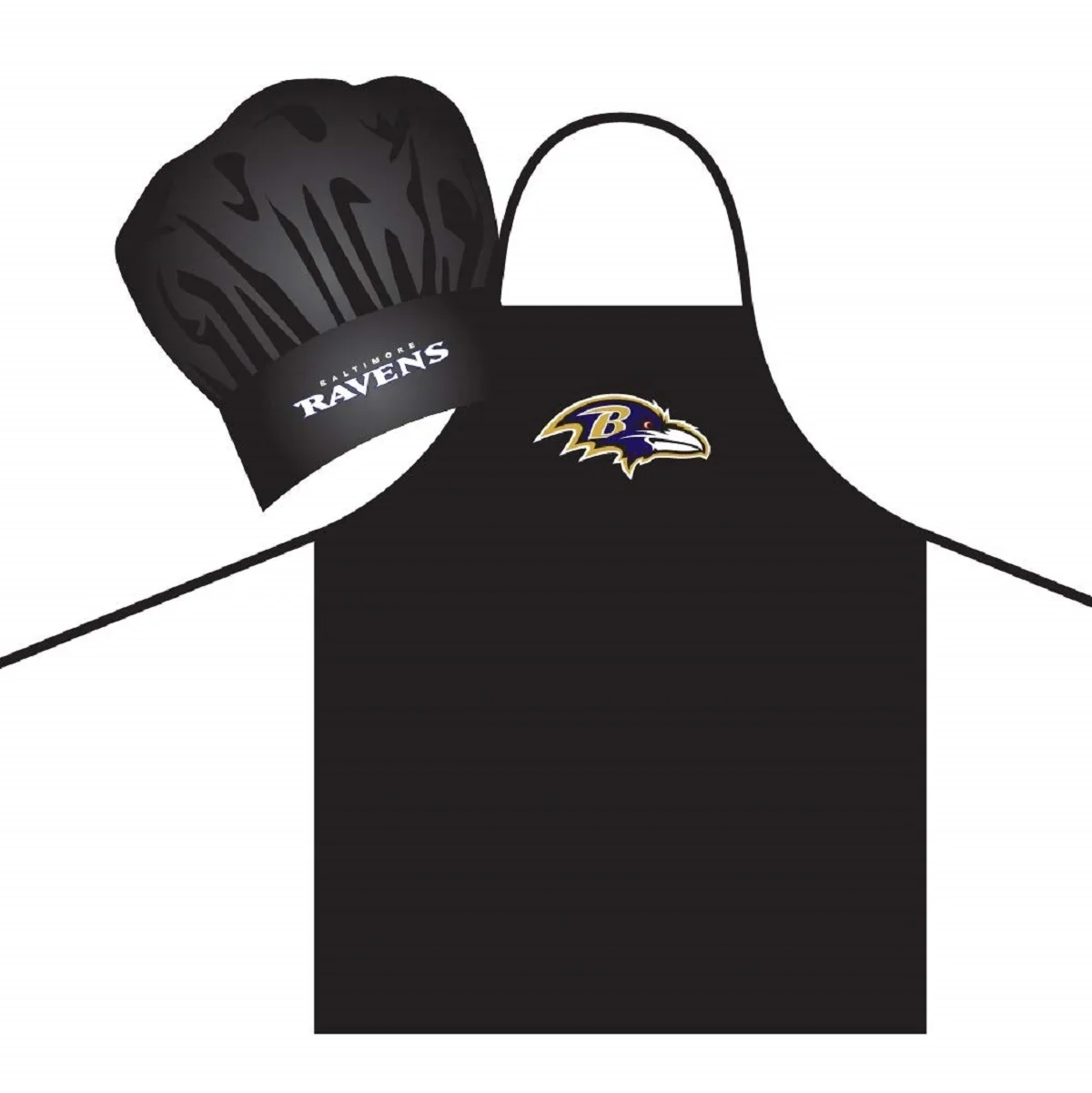 Baltimore Ravens Chef Hat/Apron Set