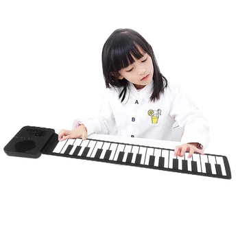 Kids Present Toy Baby Electric Music Instruments Electronic Digital Hand Roll Up Keyboard Piano