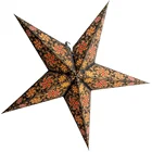 Floral Wedding Floral Hanging Brown Paper Star Garland For Holiday Wedding Decoration