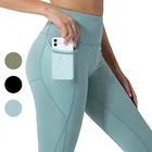 High Waist Women Leggings SANFAN 2021 Custom High Waisted Workout Fitness Sport Women Yoga Leggings With Pockets
