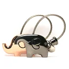 Novelty Gifts 2021 Metal Custom Wholesale Souvenir Novelty Elephant Keychain Set Packaging For Valentines Day Gifts