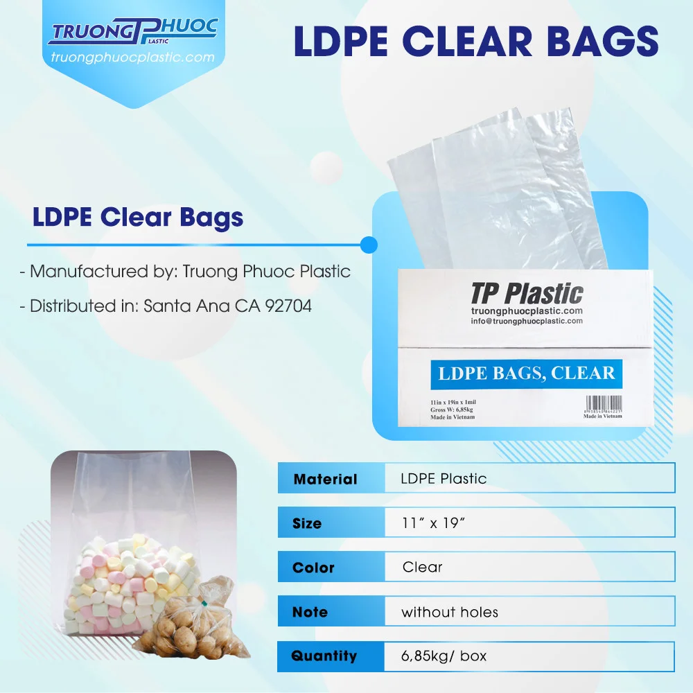 Flat Open Clear Plastic Bags Heavy Duty Thick Mil Open End Plastic