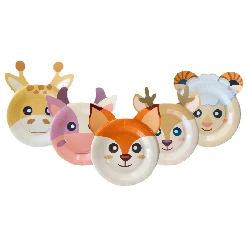 Piatti per feste Jungle Safari, tema compleanno animali (23 cm