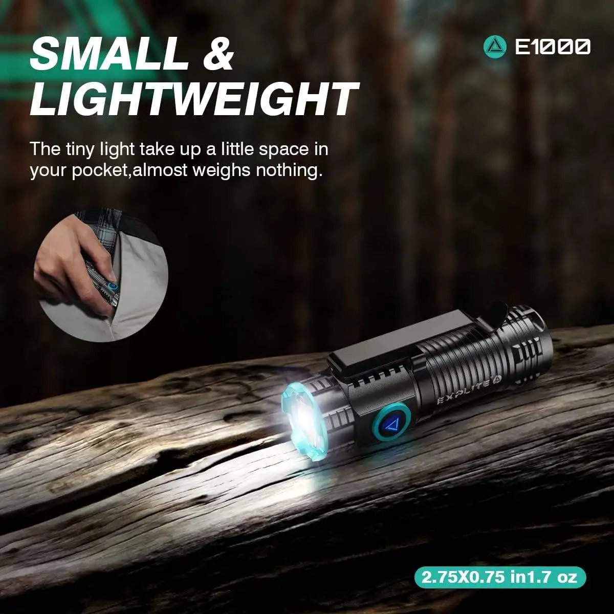 brightest small rechargeable flashlight Powerful Flashlights,LED Pocket EDC with Magnetic Base&Hanging Loop,1500 High Lumens,Dual Switch,C Pivot the flashlight head 90 to stand the light upright 1000lumens Usb-c Rechargeable Mini Torch