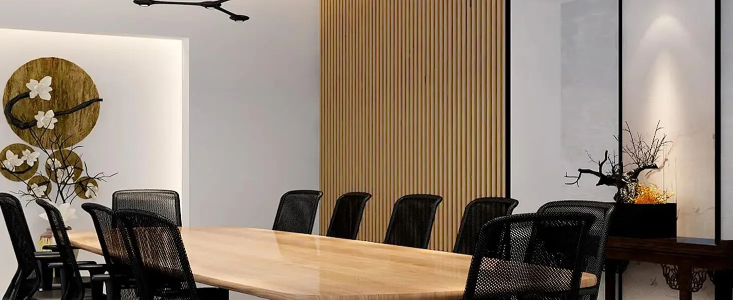 Soundproof Acoustic Wood Slat Panels Natural Oak Noise Reduction Acoustic Wall Ceiling Panels manufacture