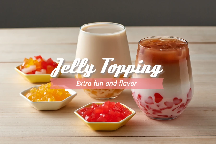 Taiwan Bubble Tea Wholesale Supply Hot Product Strawberry Heart Jelly Nata De Coco Buy Bubble