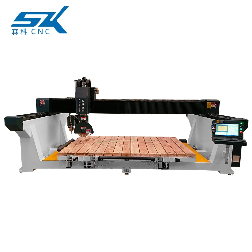 5 Axis 3220 Natural Chain Bridge Saw Stone Black Cutting and Polishing Machines for Laterite