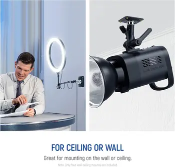 NEEWER Q300 300Ws 2.4G Outdoor Studio Flash with Q Compact Wireless Trigger, 4 Packs Ceiling Mount detail image