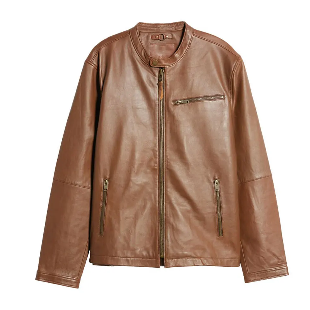 Fashion Wear Leather Jacket Customized Men Leather Jackets Casual