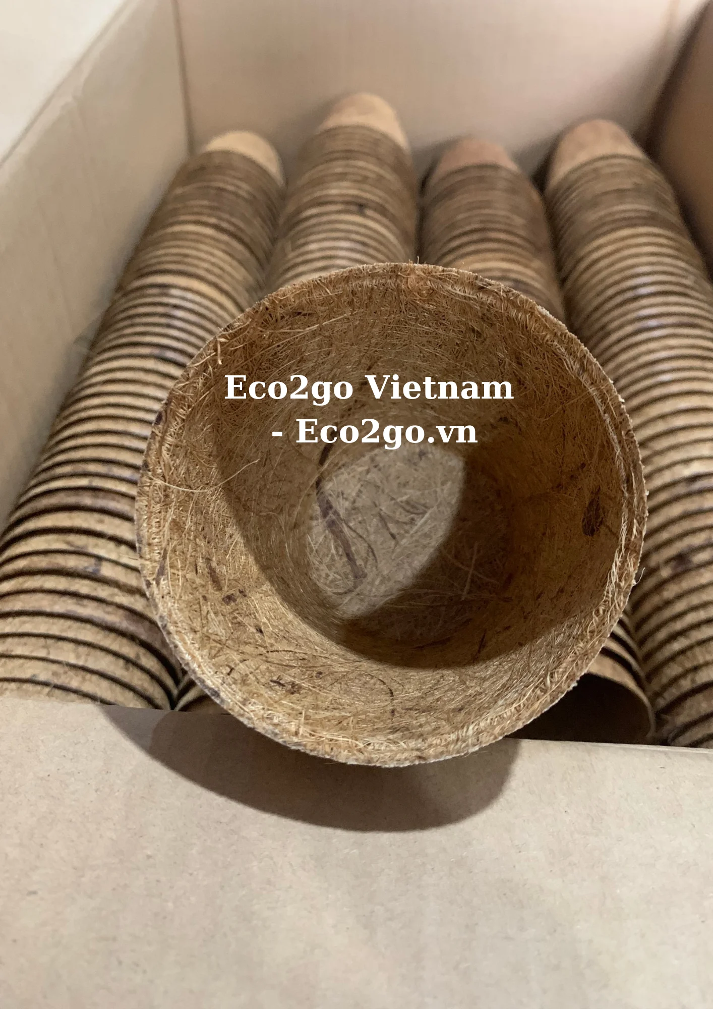 Set 4 Fioriere In Fibra Di Cocco, Vasi In 4 Misure, Portapiante Per Balcone E Davanzale Pellicola Naturale Relaxdays 86647755 - Foto 5