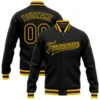 Black Black-Gold Bomber
