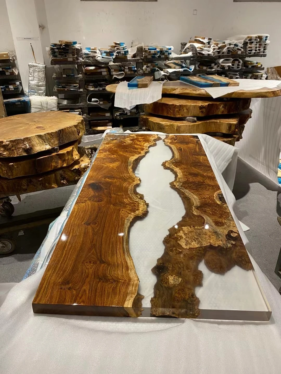 Walnut Solid Dining Tables Top Blue Transparent Table A Manger River