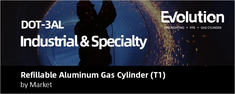 1.4l Aluminum Gas Cylinder Dot-3al Industrial Use Empty Cylinder High ...