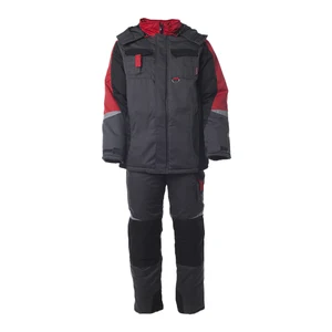 Winter Thick Work Suit for Men Warm Insulated Jacket and Pants Set Waterproof Windproof Winter Work Suit