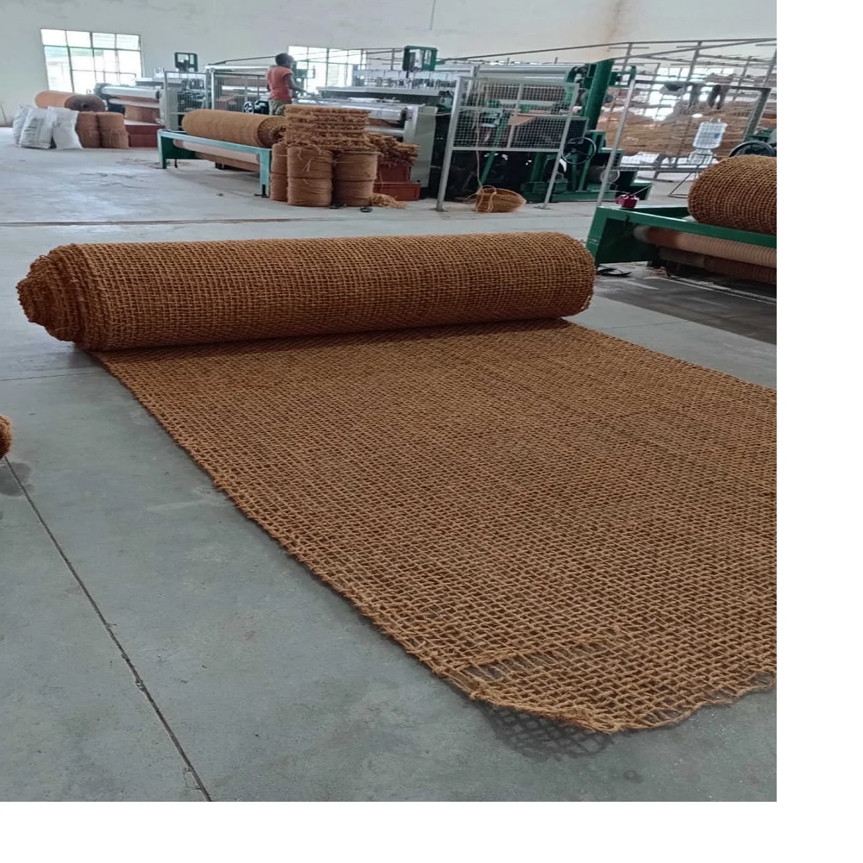 Rollo De Fibra De Coco Biodegradable – 50 X 500 Cm – Aislante Térmico Para Parterres Y Árboles
