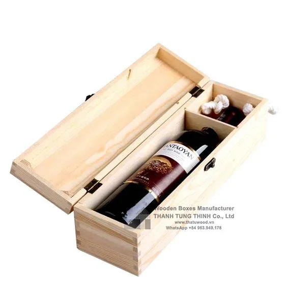 New Arrival 2023 Premium Sliding Lid Single Bottle Red Wine Box For ...