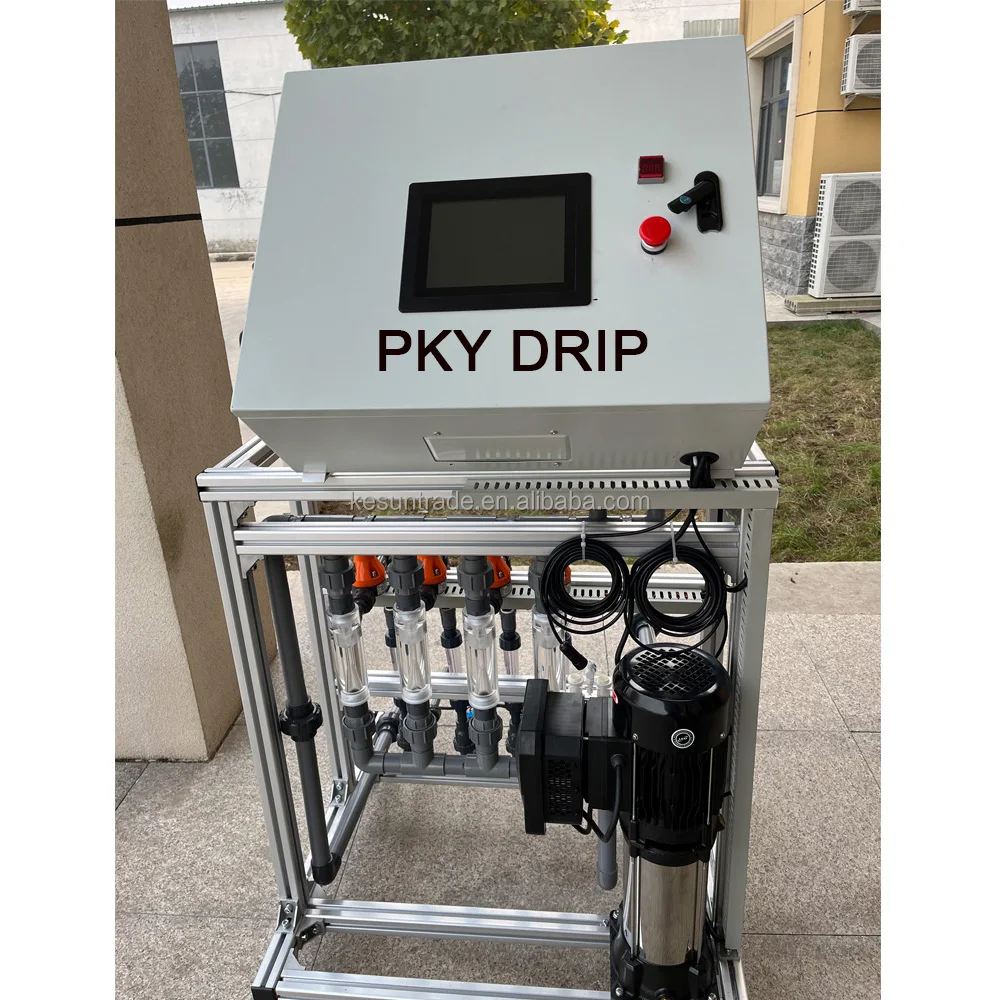 PKYDRIP Smart Agriculture Fertigation System 1-8 Channels Remote Control Drip Irrigation Water Fertilizer Machine for Filed