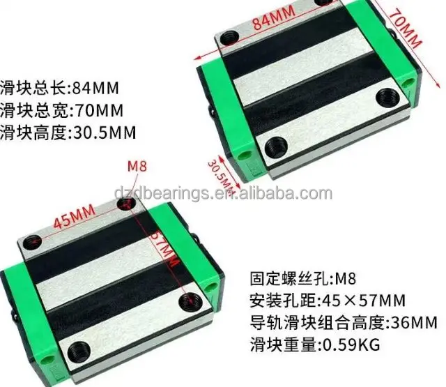 Linear Block Linear Slider Guide Block Bearing Cnc Machine Tool