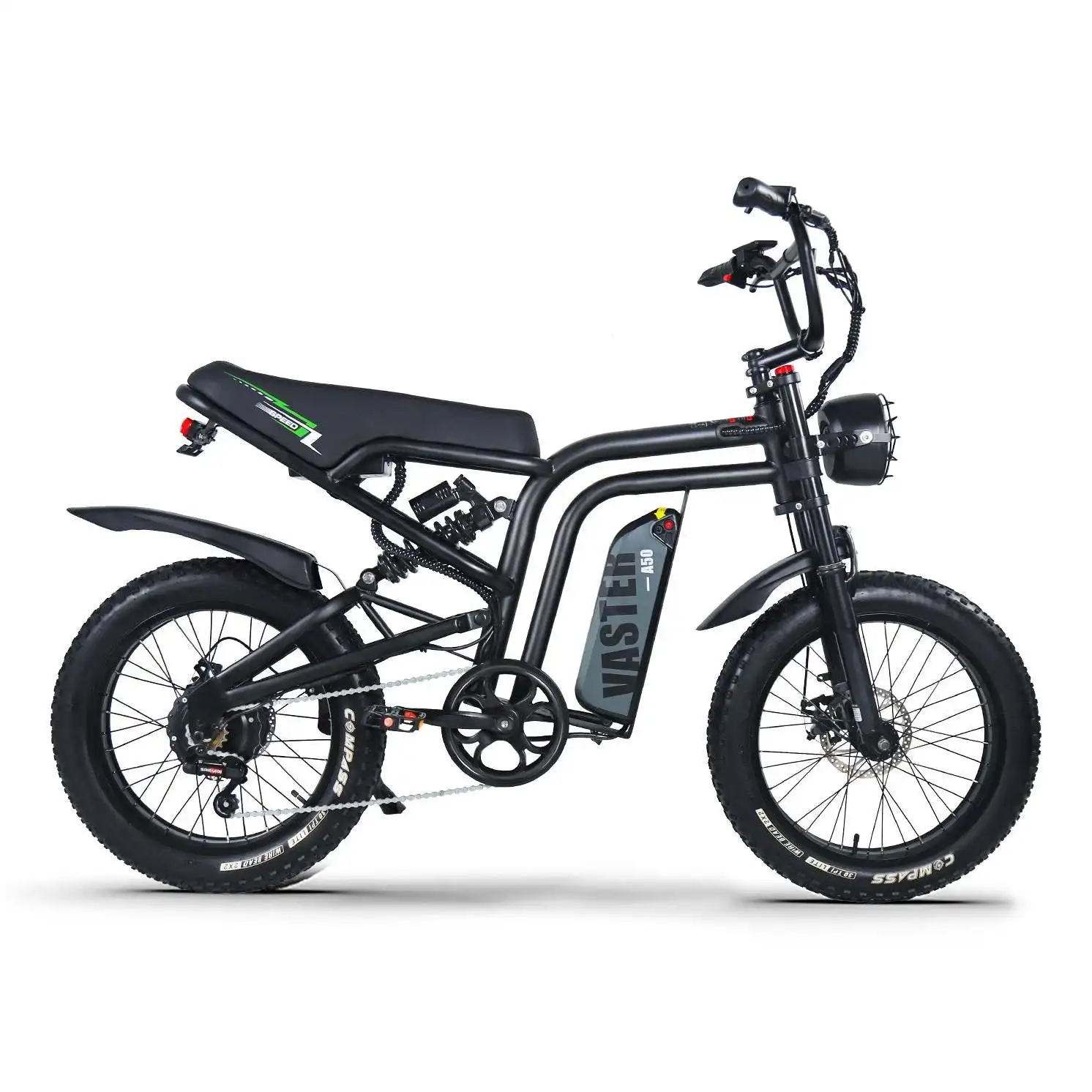 AVDL BIKE A50 Velo Electrique 20 - Fat Bike Tout Terrain - Moteur 250W-25km/h-Batterie 48V 14.25Ah - Autonomie 60-120km - Noir