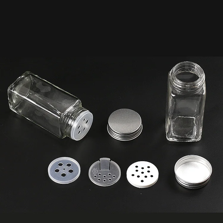 Buy 120ml 4oz Square Glass Spice Jars With Stainless Steel Lids And Shaker  Inserts from Xuzhou Wan Xuan Import & Export Trading Co., Ltd., China