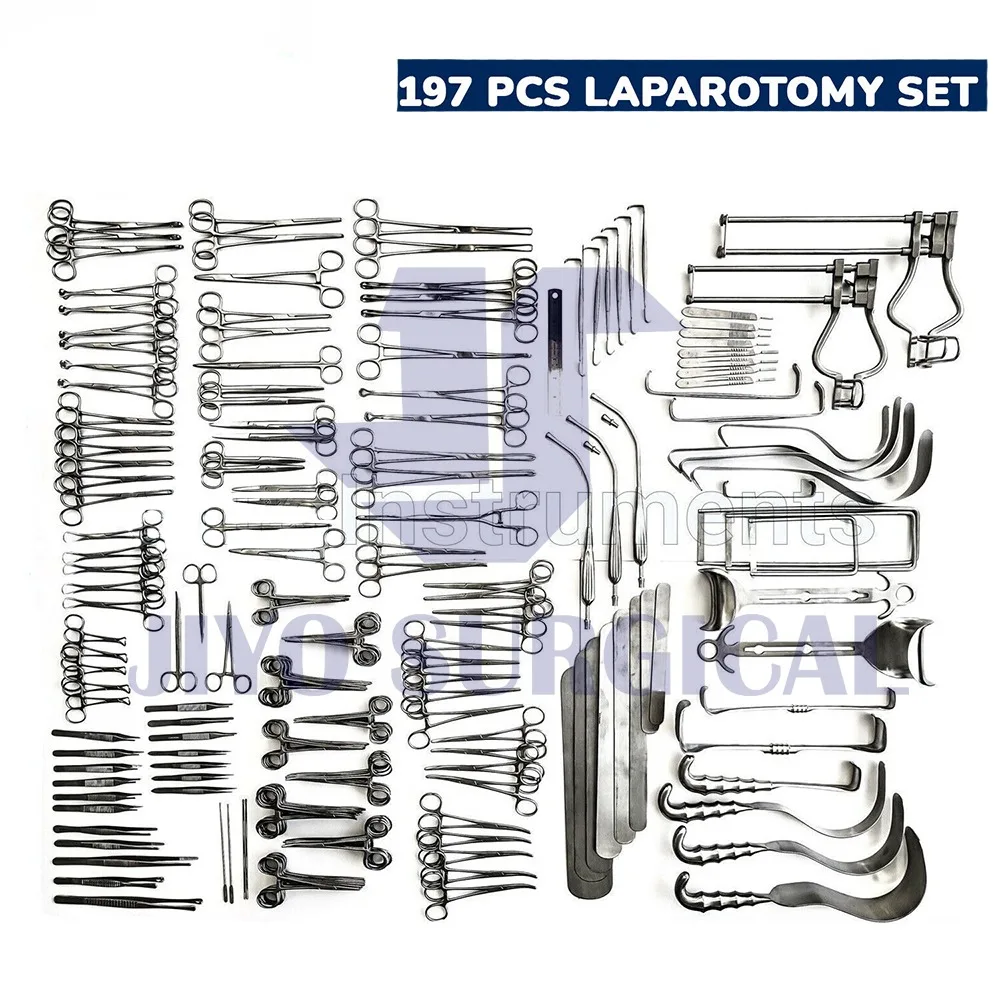 197 Pcs Laparotomy Set Surgical Medical Instruments Lot New Excellent