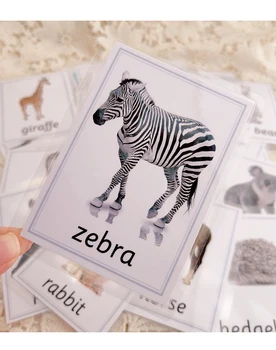 Customized Durable Paper Puzzle Board Game, Children's Early English Education Letter Word Card Practice