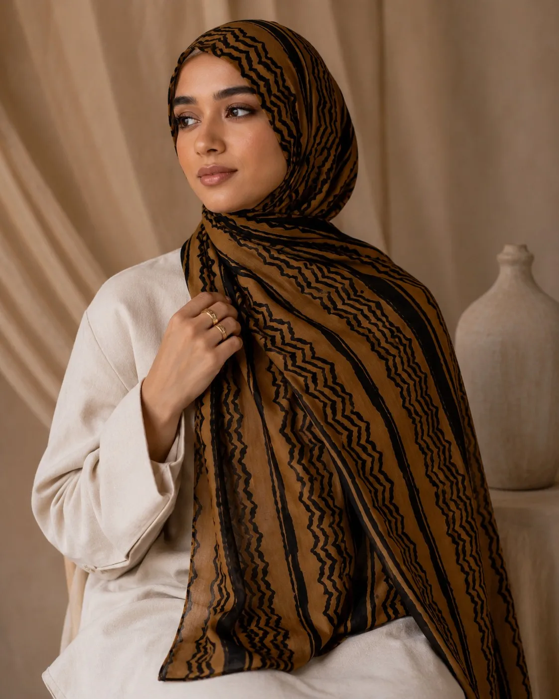 Custom Printed Modal Hijab